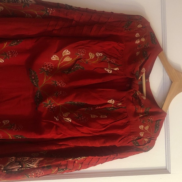 FARM Rio Red Long Sleeve Dress with Embroidery - Picture 3 of 8
